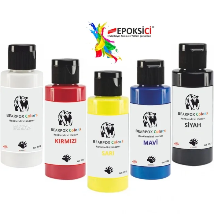 ملونات راتنج BearPOX Clr Mix 5 ألوان 480 ml