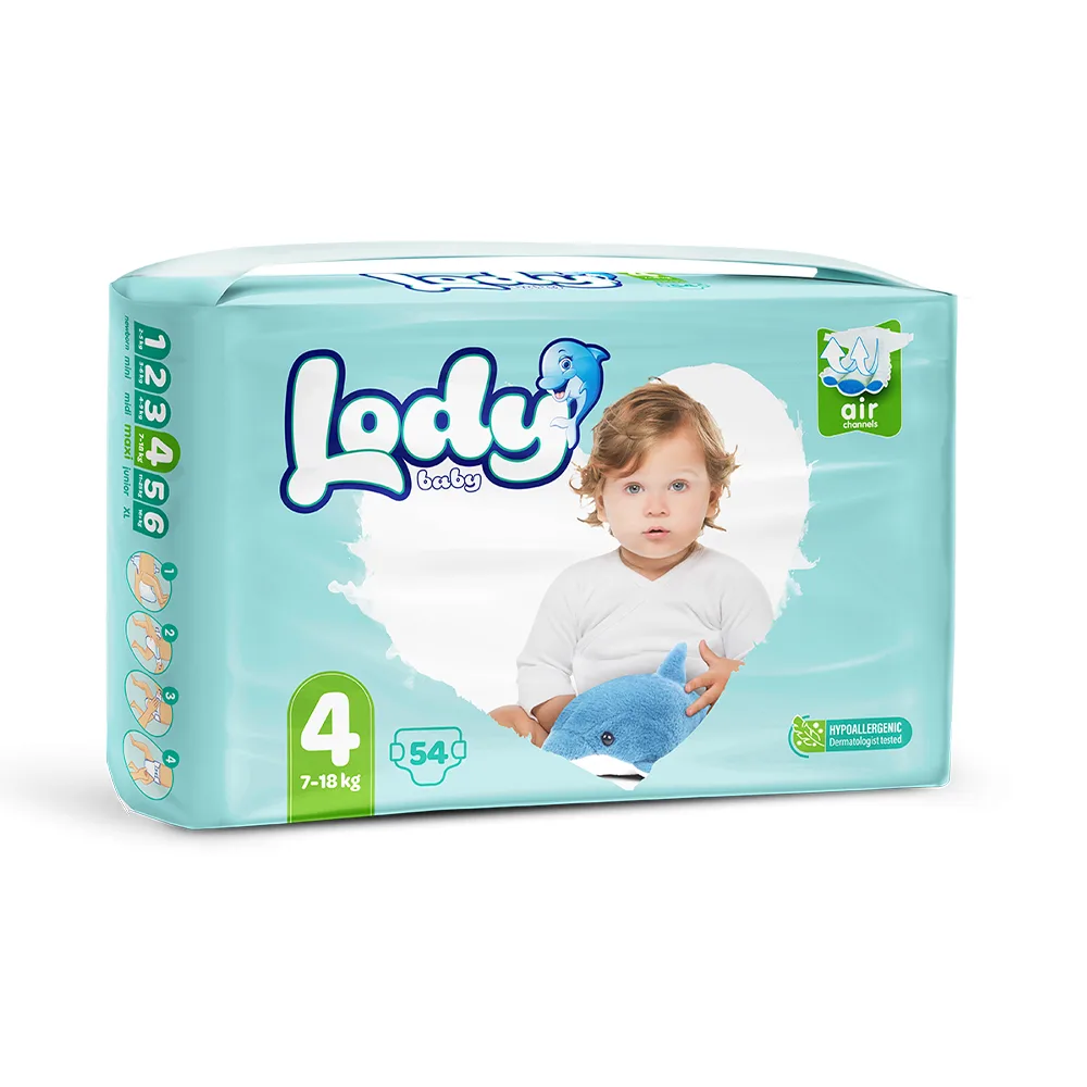 حفاضات أطفال LODY BABY MAXI 7-18 Kg