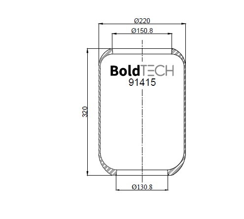 BoldTech Air Spring Model 91415 R