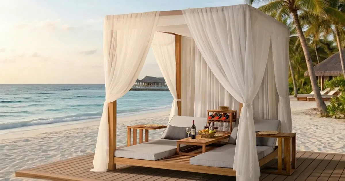 سرير نهاري مظلل Kapadokya Gazebo Daybed