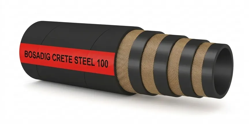 خرطوم خرسانة فولاذي BOSADIG CRETE STEEL 100