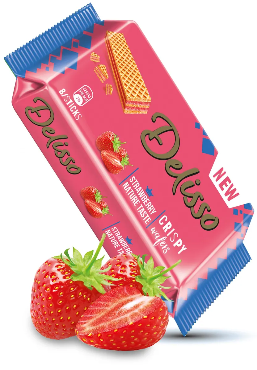 Delisso Strawberry Cream Flavour Wafer