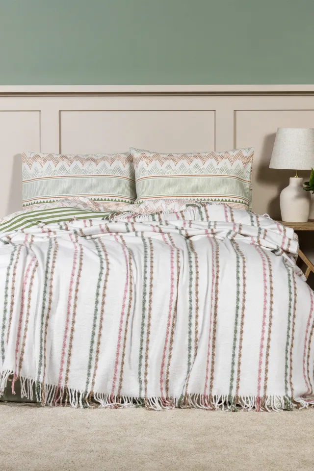Elart Arden Cotton Blanket Single (160x220 cm) Beige