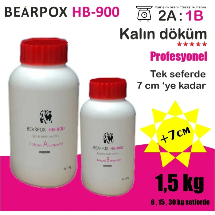 Hobby Epoxy Resin BearPOX HB 900 1500 g Set