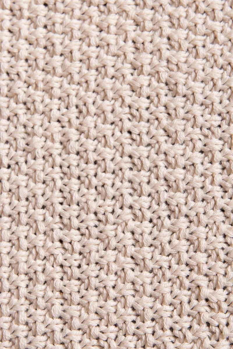 Peraluna organic cotton rice-knit baby blanket