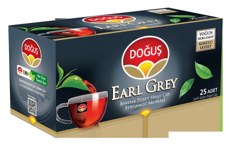 شاي إيرل غراي أكياس كوب Dogus 25 كيس