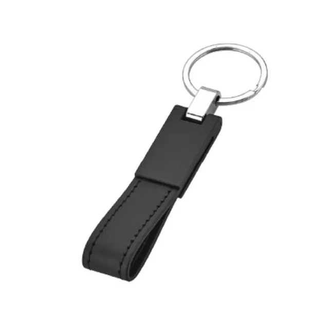 Metal Faux Leather Keychain – 4108