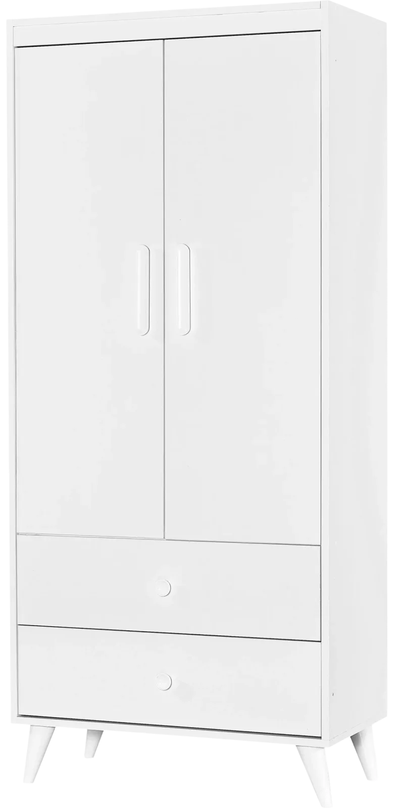 Lotus 2-Door Wardrobe White