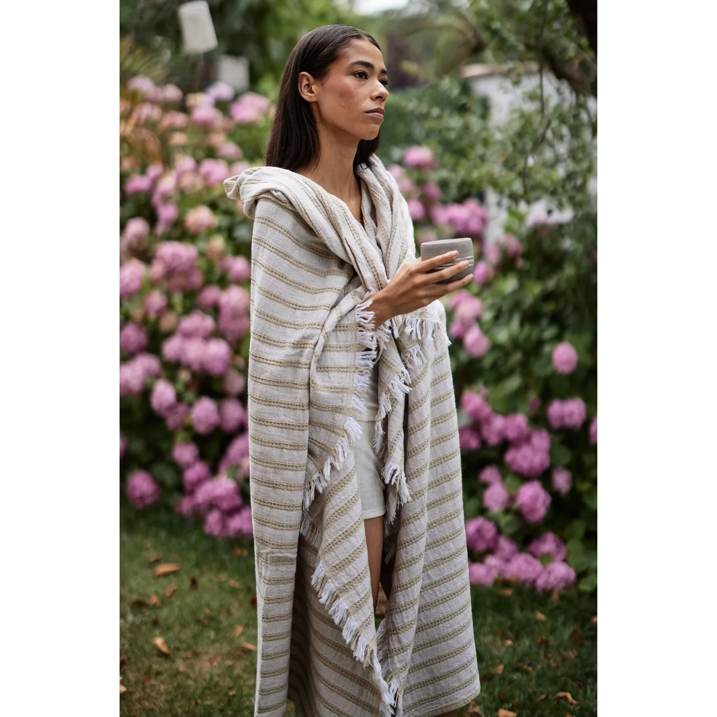 Markiz Linen Throw Blanket