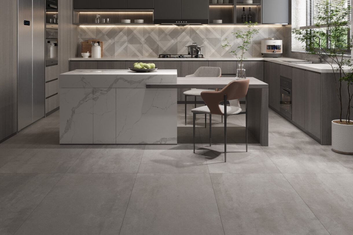 بلاط سيراميك Flow أنثراسايت ديكور 60×60