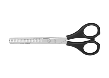 Hair thinning scissor with plastic handle, double blade D-304