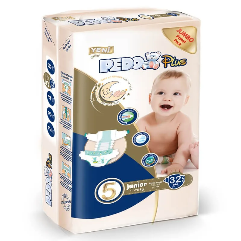 حفاضات أطفال Pedo مقاس 5 Junior