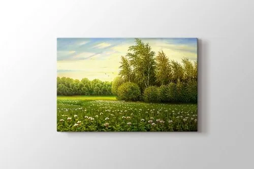 Flower and Trees canvas wall art