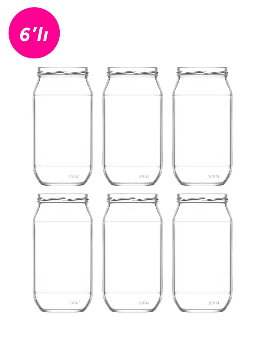 Mercan glass jar (6-piece)