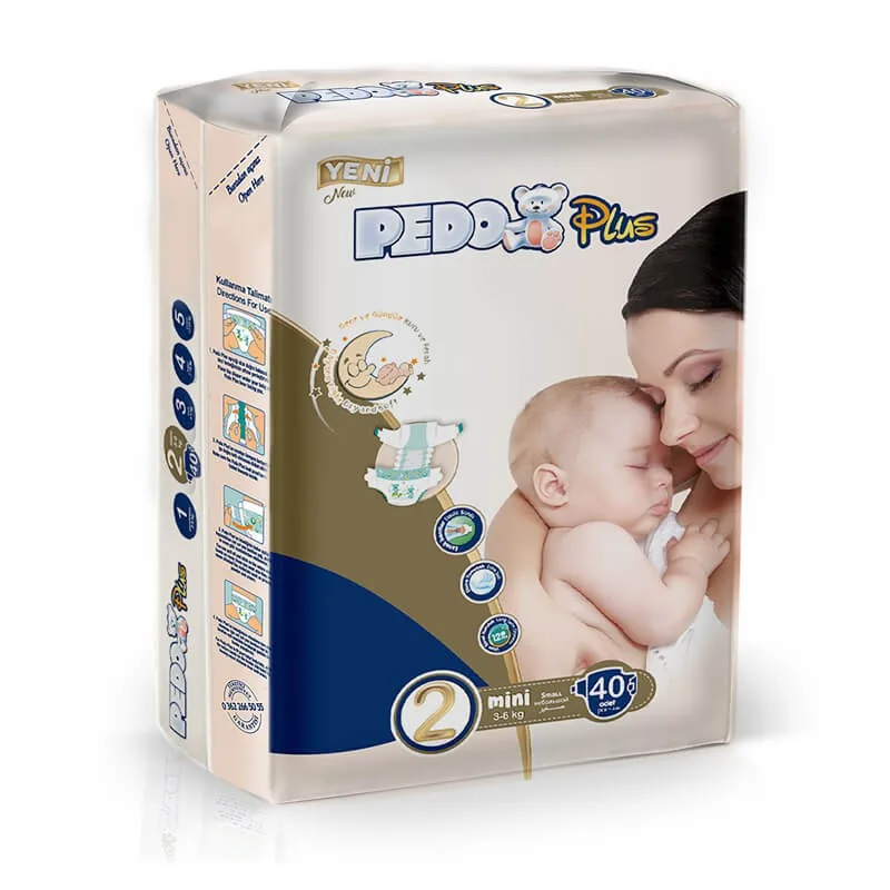 حفاضات أطفال Pedo مقاس 2 Mini
