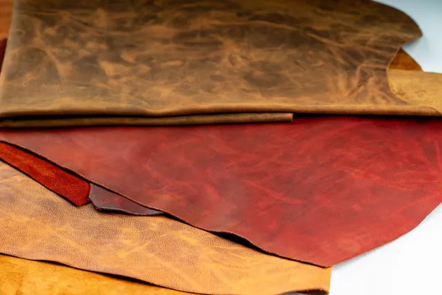 Karazer Crazy Shoe Leather, Tobacco, Dark Red, Light Tobacco