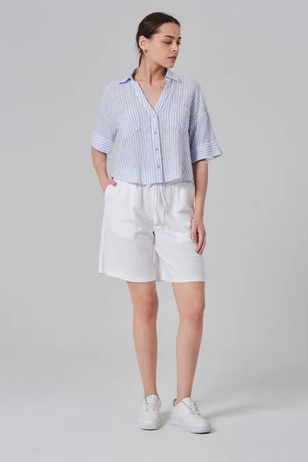 Pinaldi shirt and white shorts set (model K9)