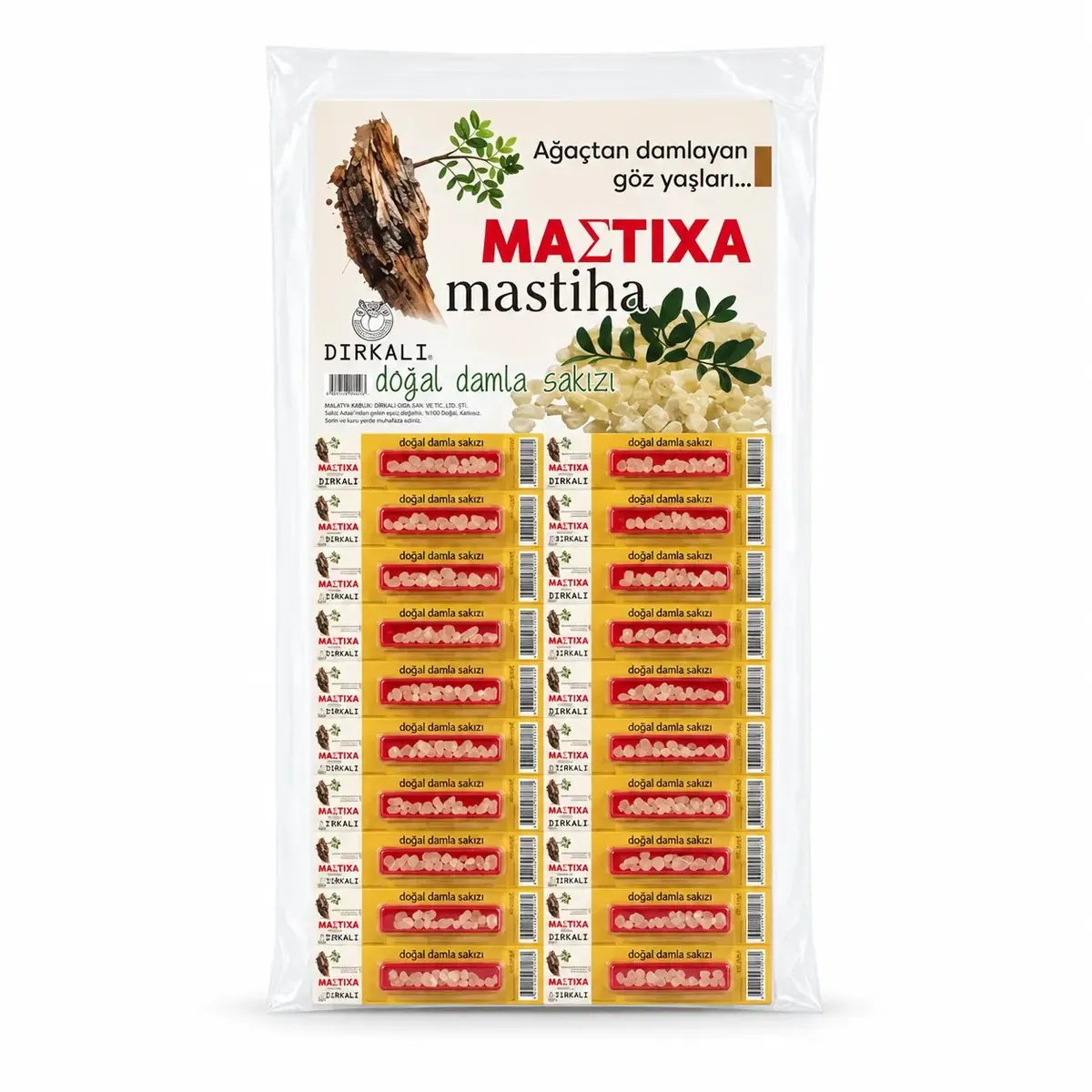 علكة المستكة الطبيعية Dirkali Mastiha — كارتيلا 20×1 غرام