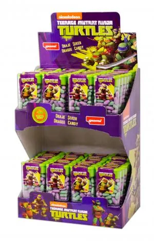 Gumi Ninja Turtles Fruit Flavored Dragee Stand
