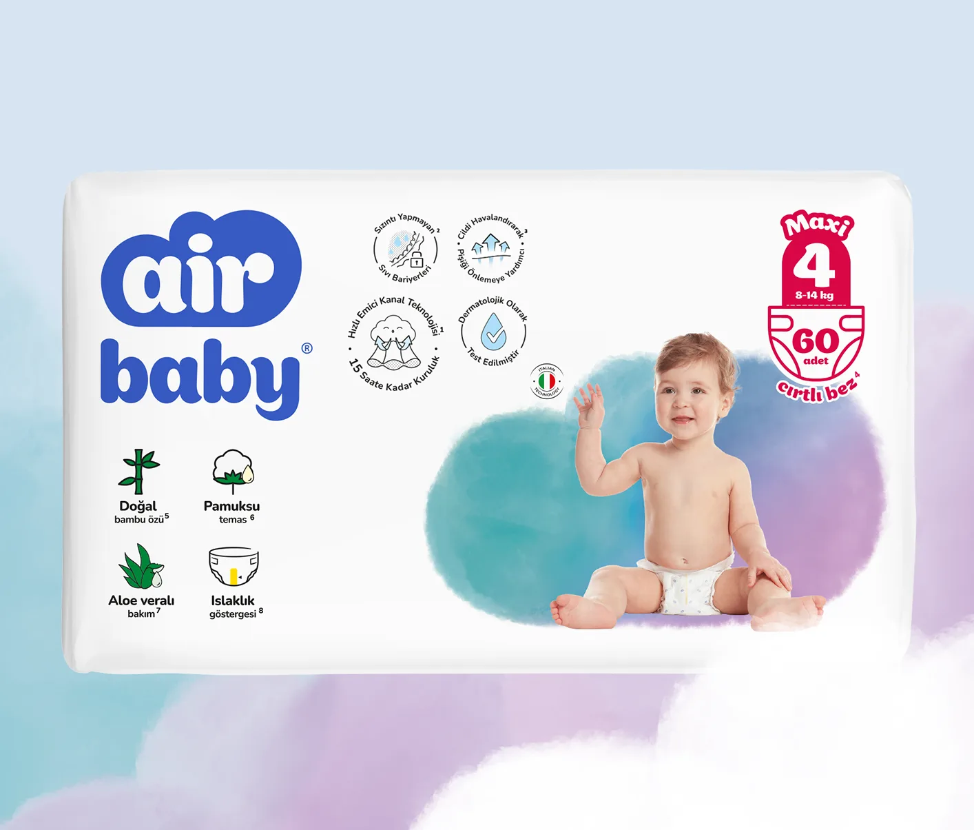 حفاضات أطفال Air Baby Jumbo مقاس 4 Maxi