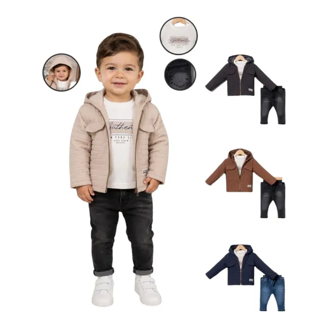 Nowa Three-Piece Baby Outfit with Jacket NW-2756