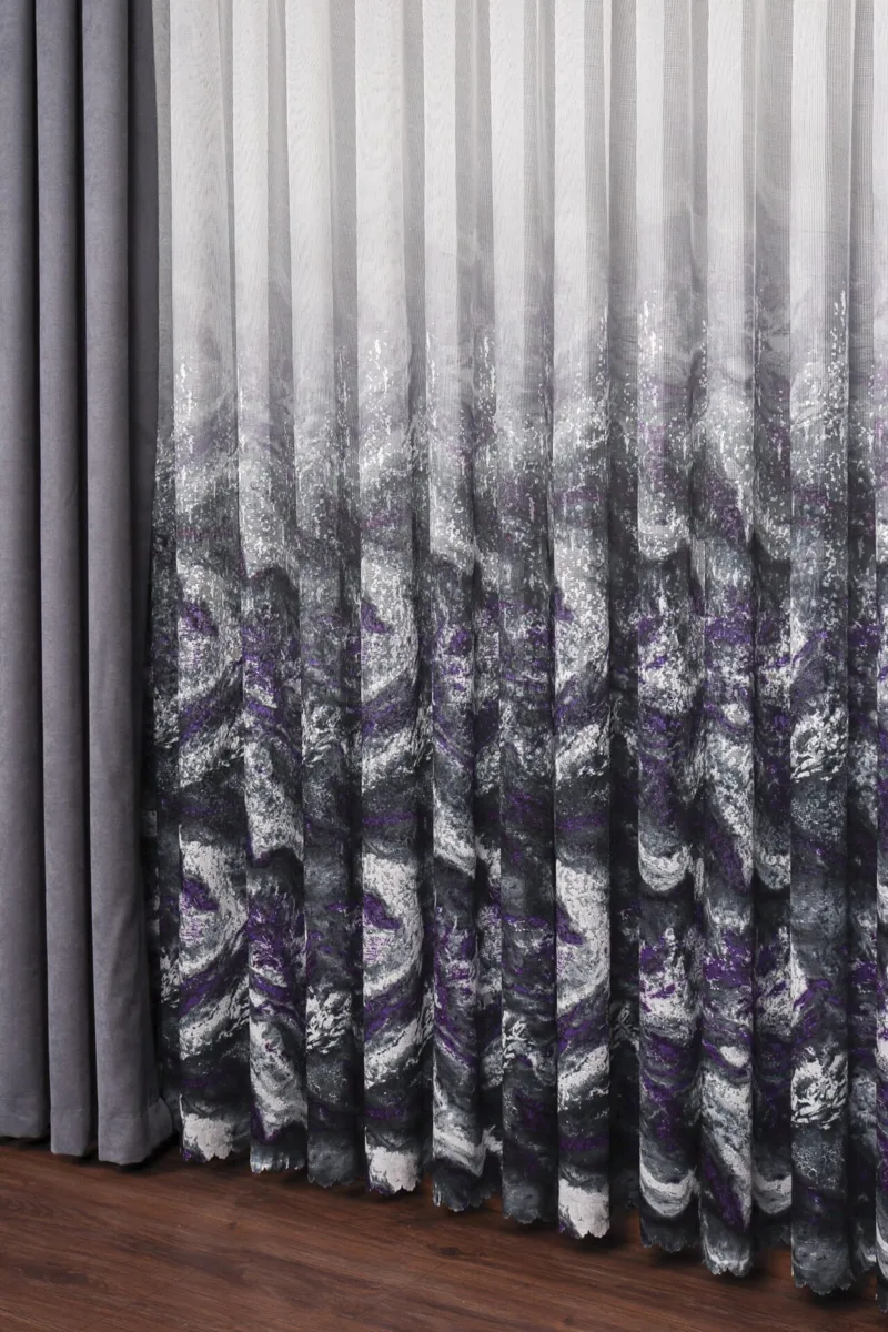 Pardes Hayal tulle curtain, purple