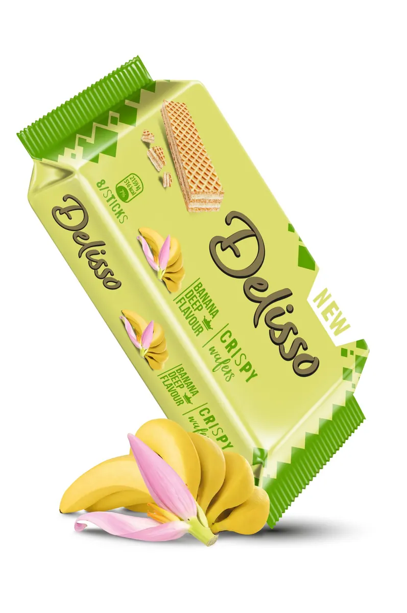 Delisso Banana Cream Flavour Wafer