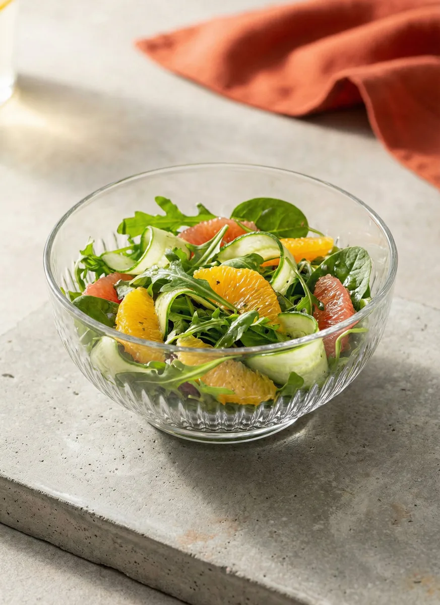 Tokyo glass salad bowl