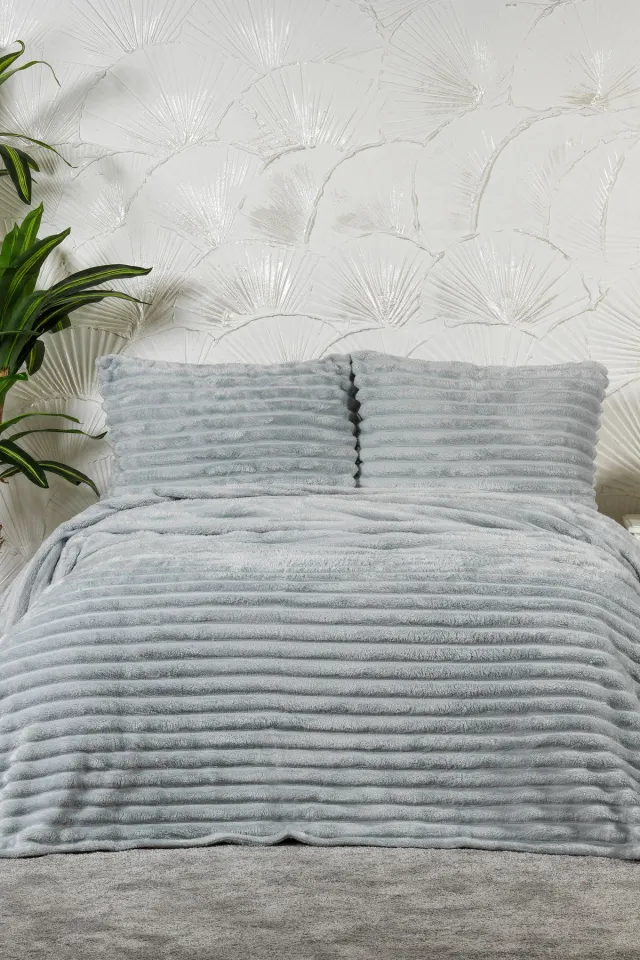 Elart Mateo Blanket Set Double Wellsoft 3 Pieces (230x250 cm) Gray