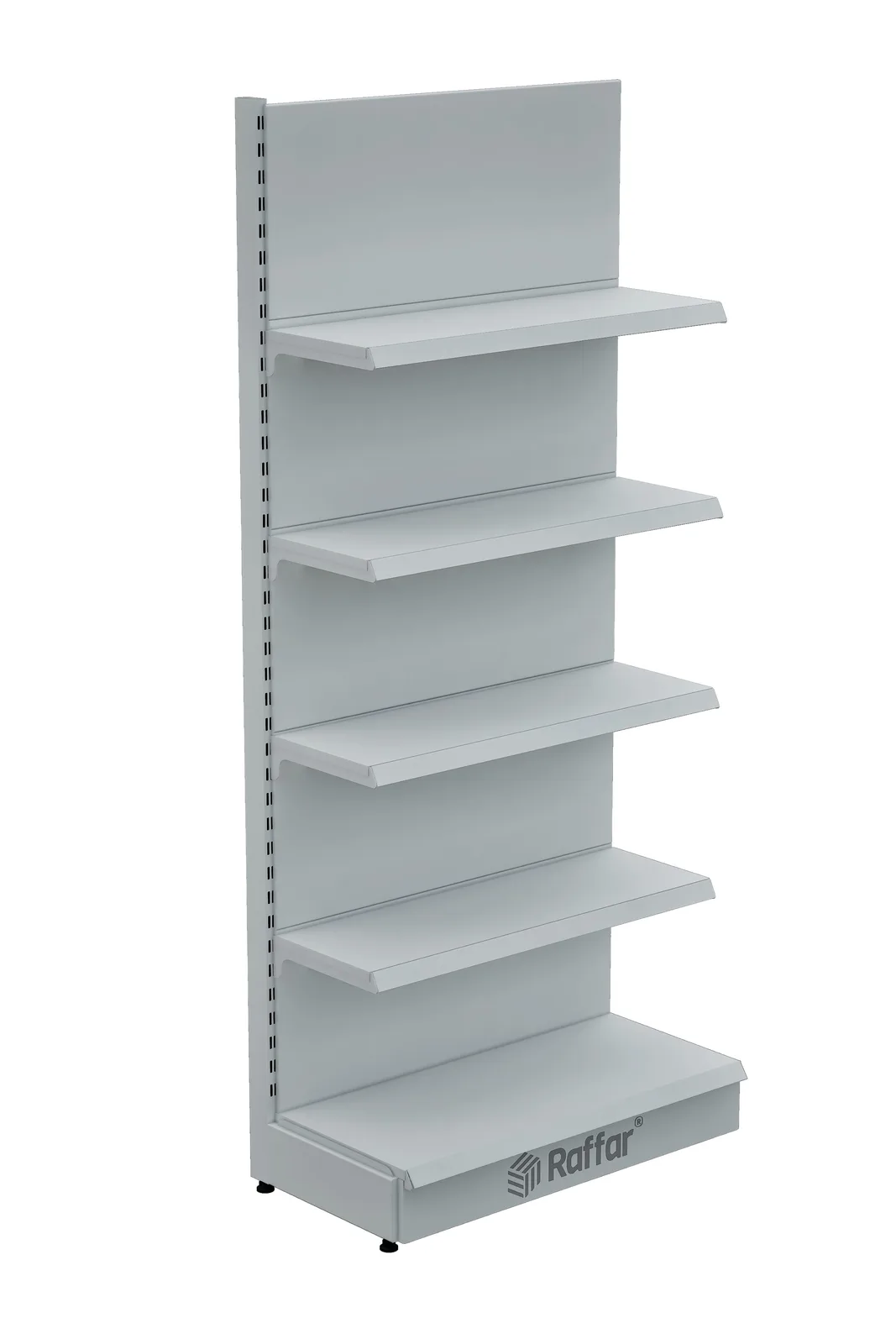 وحدة إضافية بعمود واحد بلون أبيض بقاعدة (لا تُستخدم وحدها) 90*H220 CM