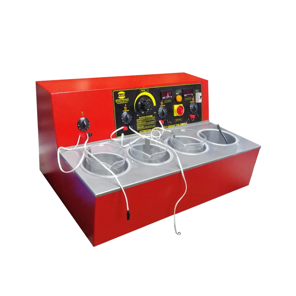 Four-bath rhodium plating machine