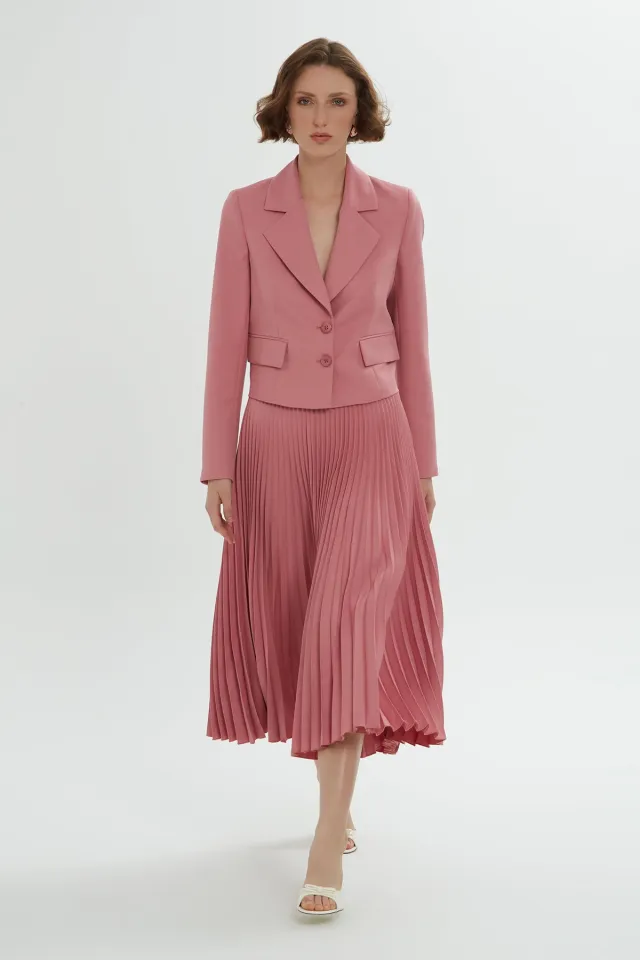 Pleated Skirt Set