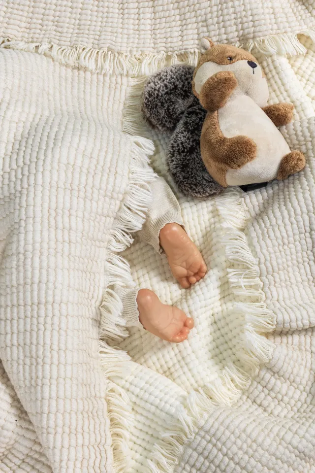 Elart Rubby Muslin Baby Blanket (100x120 cm) Mink