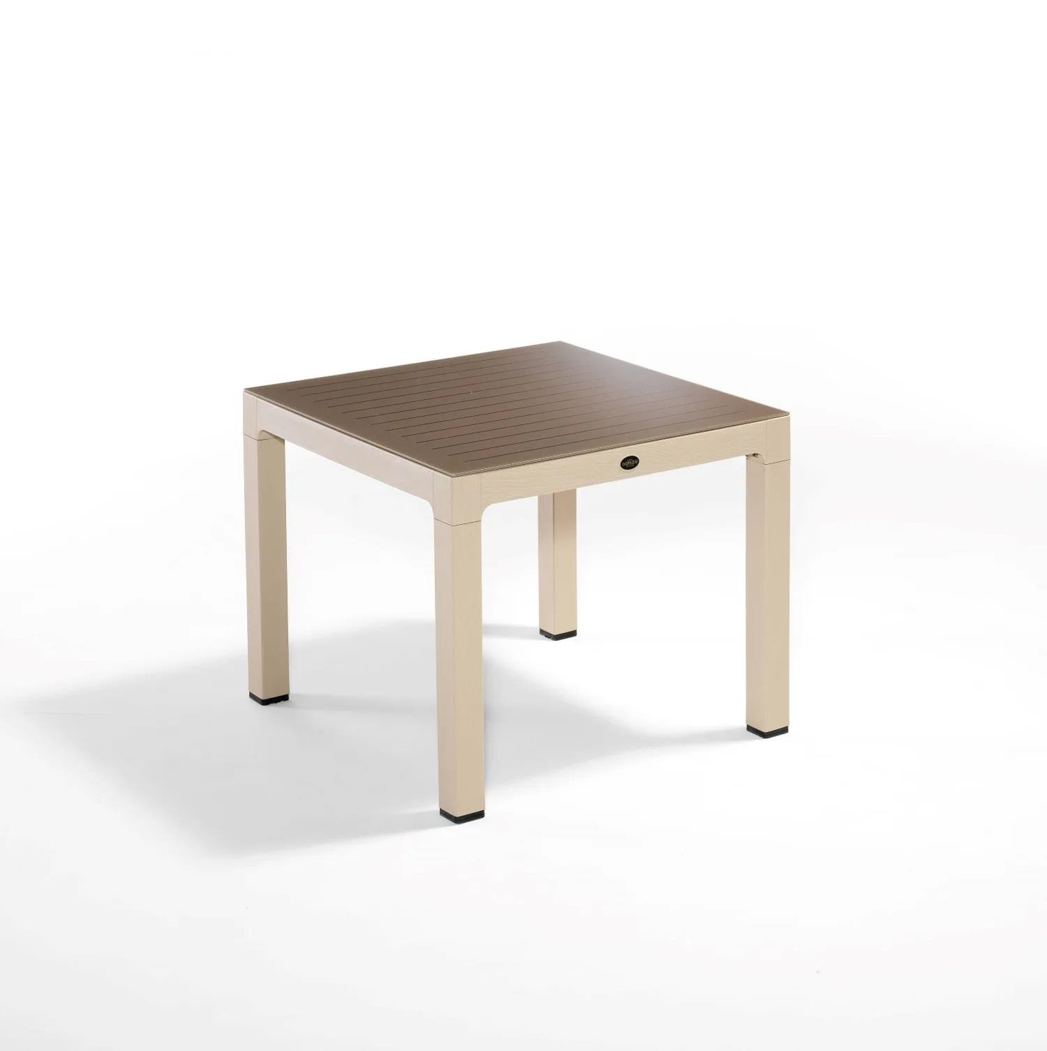 طاولة طعام Wood With Glass/Lined 90