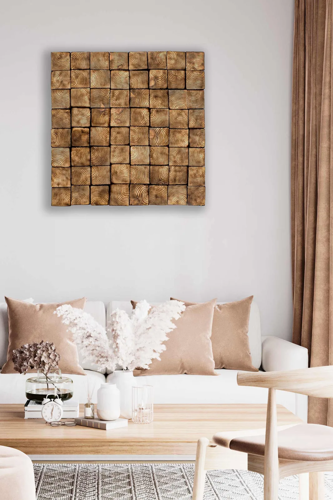 OD Natural wood wall art acoustic panel