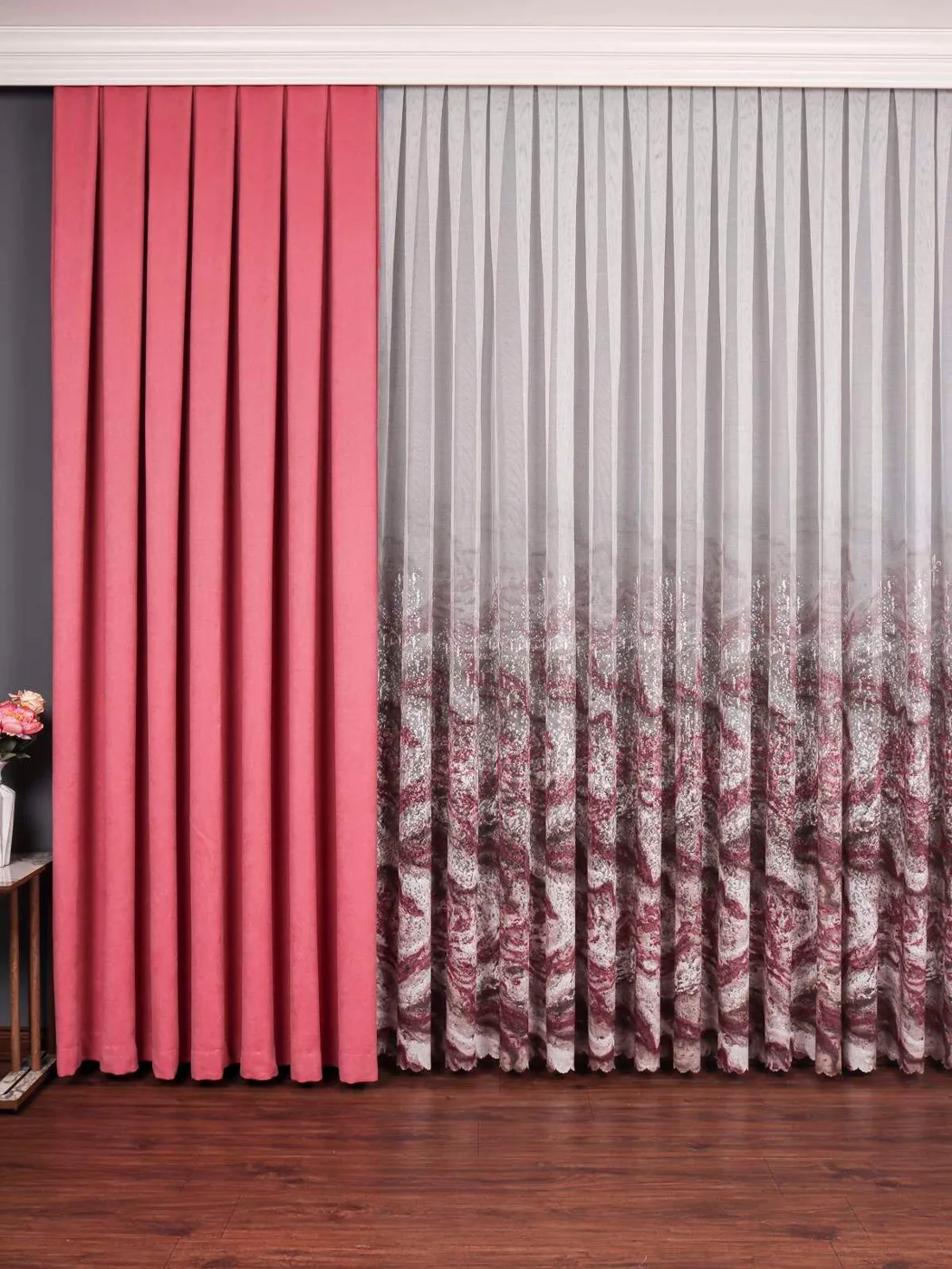 Pardes Hayal Tulle Curtain Powder