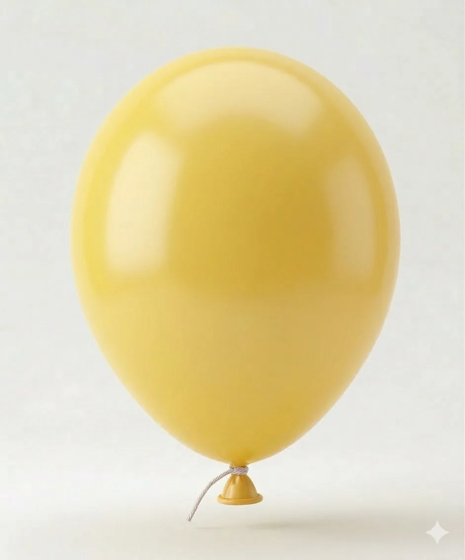 12 inch yellow indoor decoration balloon