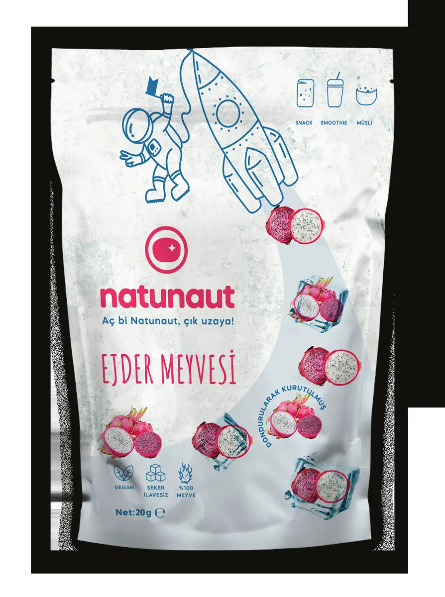 Natunaut freeze-dried dragon fruit