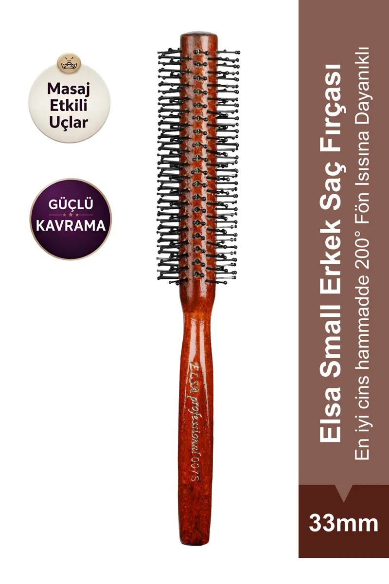 007 small men's 33 mm blow-dry brush