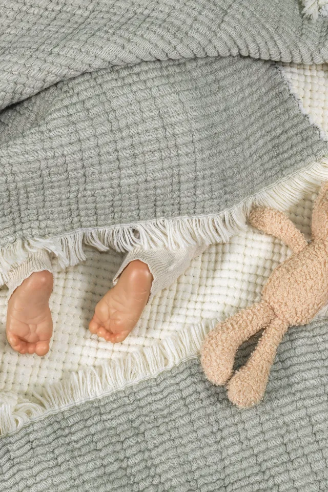 Elart Rubby Muslin Baby Blanket (100x120 cm) Green