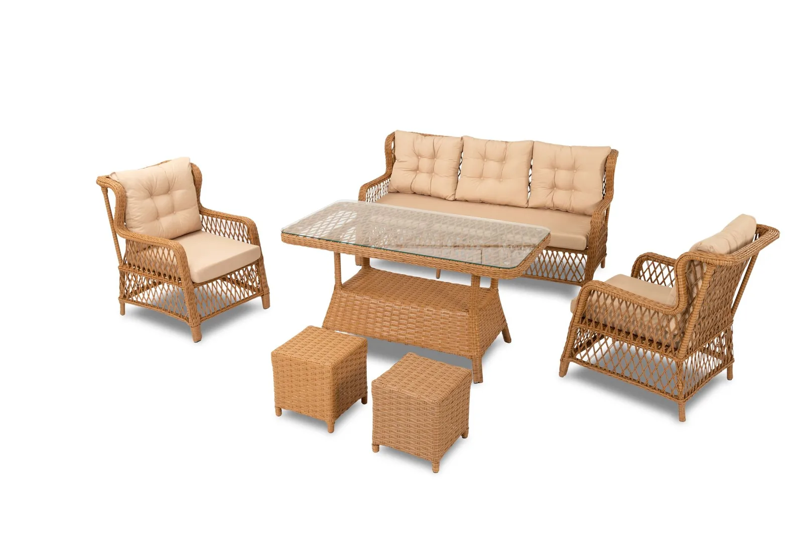 طقم جلوس خارجي Alacati Rattan