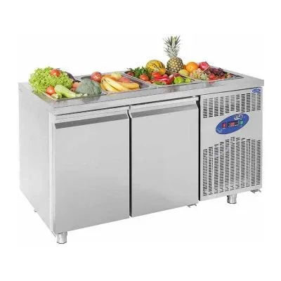 CSA 700 Series Two-Door Salad Preparation Refrigerator with Well