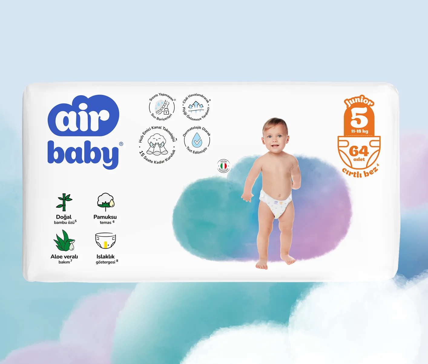 حفاضات أطفال Air Baby Mega 5 Junior