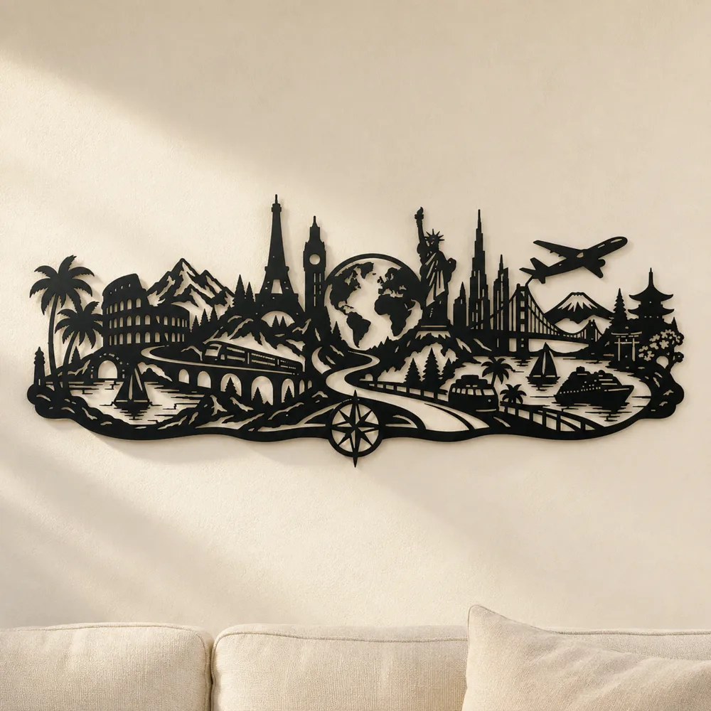 Endless Wanderlust Path Metal Wall Art