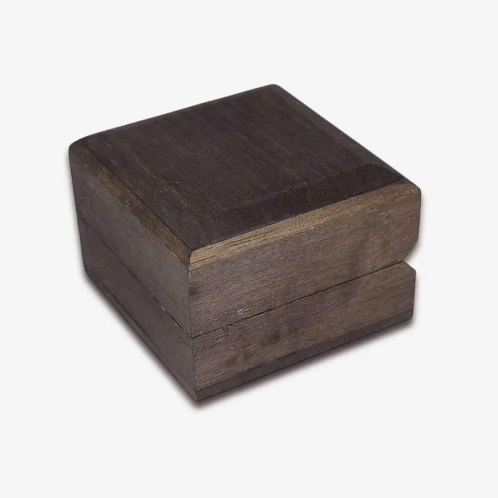 Wooden lighted ring box
