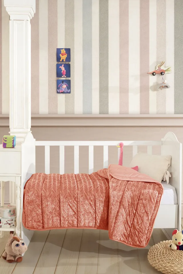 Elart Velvet Baby Quilt (150x100 cm) Cinnamon