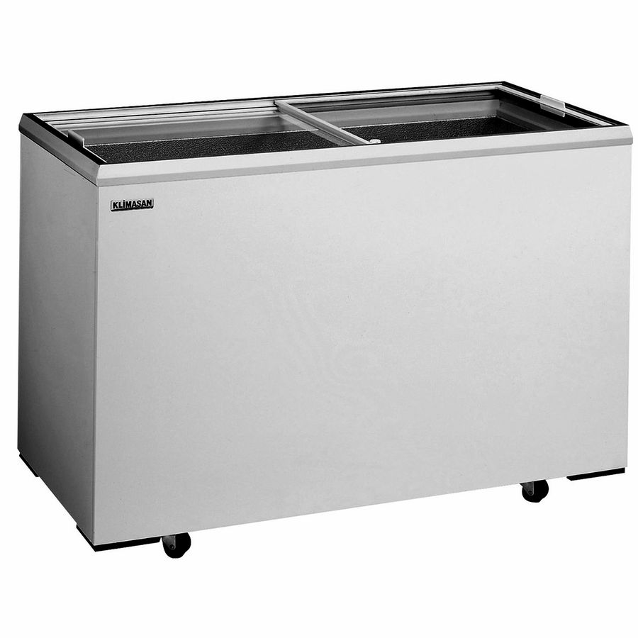 Freezer with Flat Sliding Glass Lid D400FF