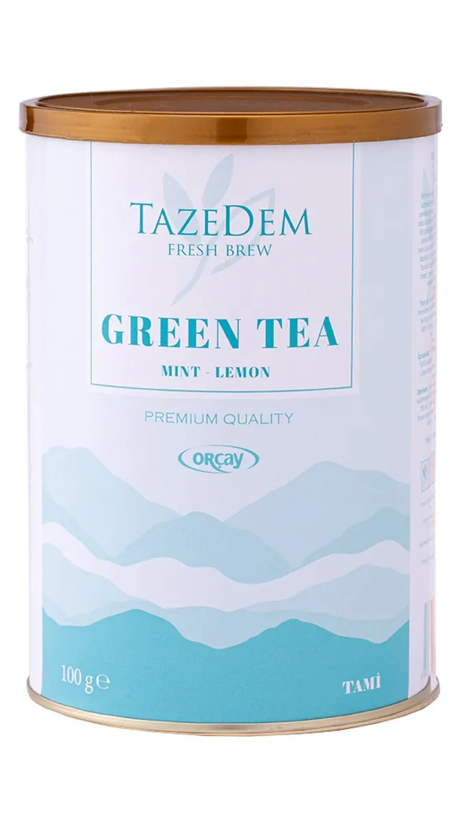 شاي أخضر نعناع وليمون Tazedem 100 غ