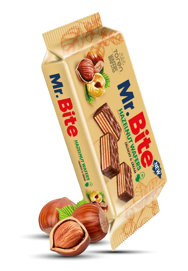 Mr.Bite Milk Chocolate Coated Wafers With Hazelnut Cream