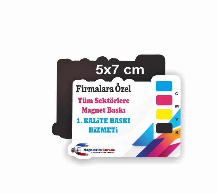 Custom shaped printed magnet